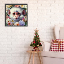 Load image into Gallery viewer, Diamond Painting - Full Round - monkey and flower (30*30CM)