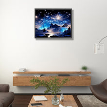 Load image into Gallery viewer, AB Diamond Painting - Full Round - starry night mountains and rivers (50*40CM)