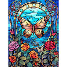 Load image into Gallery viewer, Diamond Painting - Full Round - butterflies and roses (30*40CM)