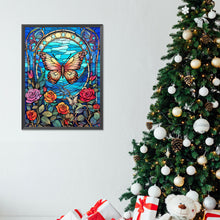 Load image into Gallery viewer, Diamond Painting - Full Round - butterflies and roses (30*40CM)