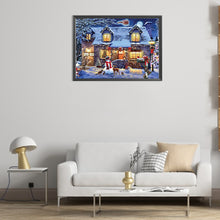 Load image into Gallery viewer, AB Diamond Painting - Full Round - Christmas snowy night (55*40CM)