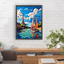 Load image into Gallery viewer, Diamond Painting - Full Round - sailboat (30*40CM)
