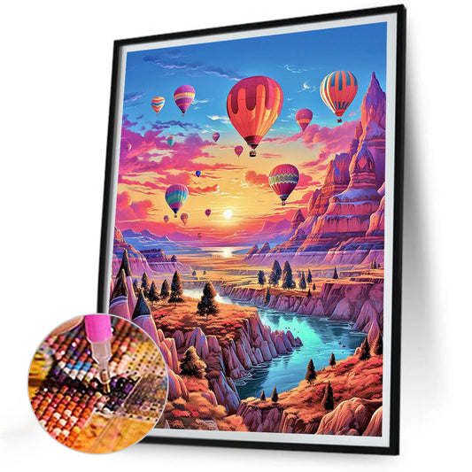 Diamond Painting - Full Round - hot air balloon (30*40CM)