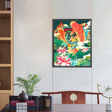Load image into Gallery viewer, Diamond Painting - Full Round - Fish leaping over the dragon gate (40*50CM)