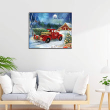 Load image into Gallery viewer, Diamond Painting - Full Round - red christmas truck (50*60CM)