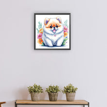 Load image into Gallery viewer, Diamond Painting - Full Round - cute samoyed dog (30*30CM)