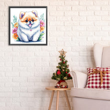 Load image into Gallery viewer, Diamond Painting - Full Round - cute samoyed dog (30*30CM)