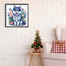 Load image into Gallery viewer, Diamond Painting - Full Round - cute husky (30*30CM)