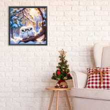Load image into Gallery viewer, Diamond Painting - Full Round - two owls (30*30CM)