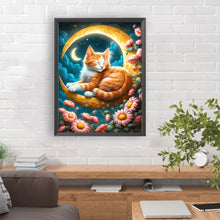 Load image into Gallery viewer, Diamond Painting - Full Round - sleeping cat (30*40CM)