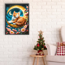 Load image into Gallery viewer, Diamond Painting - Full Round - sleeping cat (30*40CM)