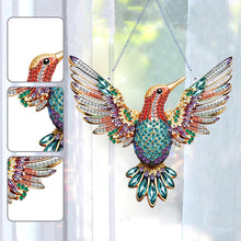 Load image into Gallery viewer, Acrylic Special Shape Diamond Painting Hanging Sign (Hummingbird #1)