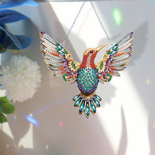 Load image into Gallery viewer, Acrylic Special Shape Diamond Painting Hanging Sign (Hummingbird #1)