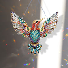 Load image into Gallery viewer, Acrylic Special Shape Diamond Painting Hanging Sign (Hummingbird #1)