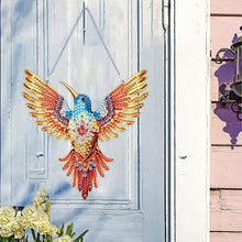 Load image into Gallery viewer, Acrylic Special Shape Diamond Painting Hanging Sign (Hummingbird #3)