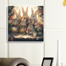 Load image into Gallery viewer, Diamond Painting - Full Round - Rabbits gathered together (40*40CM)