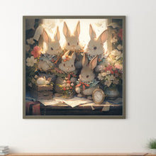 Load image into Gallery viewer, Diamond Painting - Full Round - Rabbits gathered together (40*40CM)