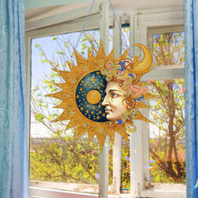 Load image into Gallery viewer, Acrylic Special Shape DIY Diamond Painting Ornaments (Stars Moon #1)