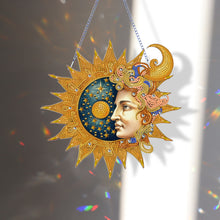 Load image into Gallery viewer, Acrylic Special Shape DIY Diamond Painting Ornaments (Stars Moon #1)