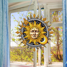 Load image into Gallery viewer, Acrylic Special Shape DIY Diamond Painting Ornaments (Stars Moon #2)