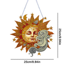 Load image into Gallery viewer, Acrylic Special Shape DIY Diamond Painting Ornaments (Stars Moon #3)