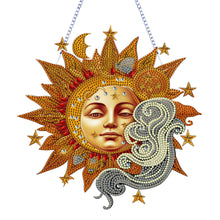 Load image into Gallery viewer, Acrylic Special Shape DIY Diamond Painting Ornaments (Stars Moon #3)