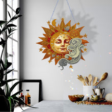 Load image into Gallery viewer, Acrylic Special Shape DIY Diamond Painting Ornaments (Stars Moon #3)