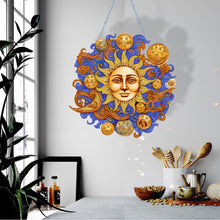 Load image into Gallery viewer, Acrylic Special Shape DIY Diamond Painting Ornaments (Stars Moon #4)