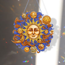 Load image into Gallery viewer, Acrylic Special Shape DIY Diamond Painting Ornaments (Stars Moon #4)