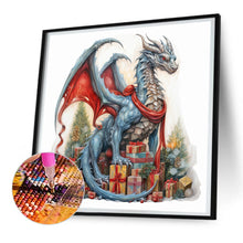 Load image into Gallery viewer, Diamond Painting - Full Round - Christmas pterosaur (30*30CM)