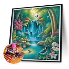 Load image into Gallery viewer, Diamond Painting - Full Round - Swan Lake Falls (30*30CM)