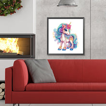Load image into Gallery viewer, Diamond Painting - Partial Special Shaped - unicorn (30*30CM)