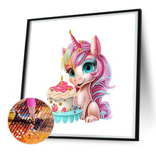 Load image into Gallery viewer, Diamond Painting - Partial Special Shaped - unicorn (30*30CM)