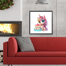 Load image into Gallery viewer, Diamond Painting - Partial Special Shaped - unicorn (30*30CM)