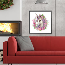 Load image into Gallery viewer, Diamond Painting - Partial Special Shaped - unicorn (30*30CM)