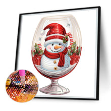 Load image into Gallery viewer, Diamond Painting - Partial Special Shaped - Christmas water cup snowman (30*30CM)