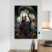 Load image into Gallery viewer, Diamond Painting - Full Round - full moon castle (50*70CM)