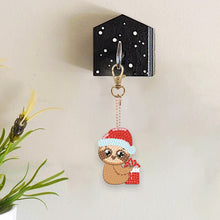 Load image into Gallery viewer, 6PCS Double Sided Full Drill Keyring Diamond Painting Keychain (Small Animal #4)