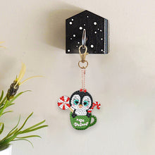 Load image into Gallery viewer, 6PCS Double Sided Full Drill Keyring Diamond Painting Keychain (Small Animal #5)