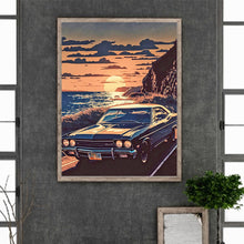 Load image into Gallery viewer, Diamond Painting - Full Round - Car driving on the beach (30*40CM)