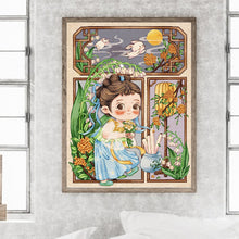 Load image into Gallery viewer, Diamond Painting - Full Round - antique little girl (30*40CM)