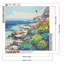 Load image into Gallery viewer, Diamond Painting - Full Round - Succulents on the beach (40*40CM)
