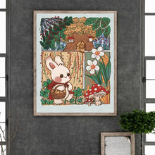 Load image into Gallery viewer, Diamond Painting - Full Round - Little Red Riding Hood Rabbit (40*50CM)
