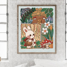 Load image into Gallery viewer, Diamond Painting - Full Round - Little Red Riding Hood Rabbit (40*50CM)