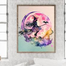 Load image into Gallery viewer, Diamond Painting - Full Round - Flying Little Witch (40*50CM)