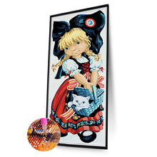 Load image into Gallery viewer, Diamond Painting - Full Round - girl and kitten (30*75CM)