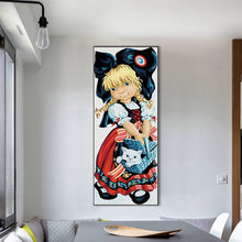 Load image into Gallery viewer, Diamond Painting - Full Round - girl and kitten (30*75CM)