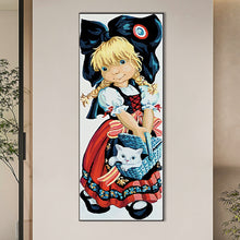 Load image into Gallery viewer, Diamond Painting - Full Round - girl and kitten (30*75CM)