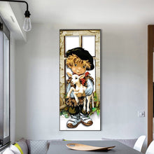 Load image into Gallery viewer, Diamond Painting - Full Round - boy and child (30*75CM)