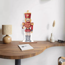 Load image into Gallery viewer, Wooden Crystal Painting Desktop Kit Diamond Art Table Decor(Xmas Nutcracker #10)